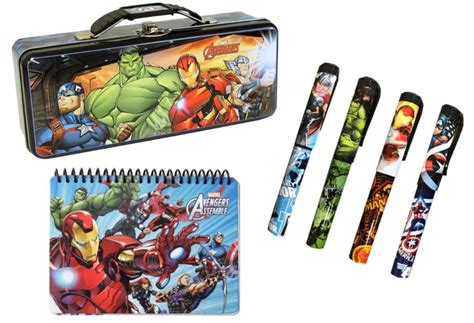 superhero metal pencil box|Marvel Comics Heroes Avengers Metal Tin Case Pencil Box.